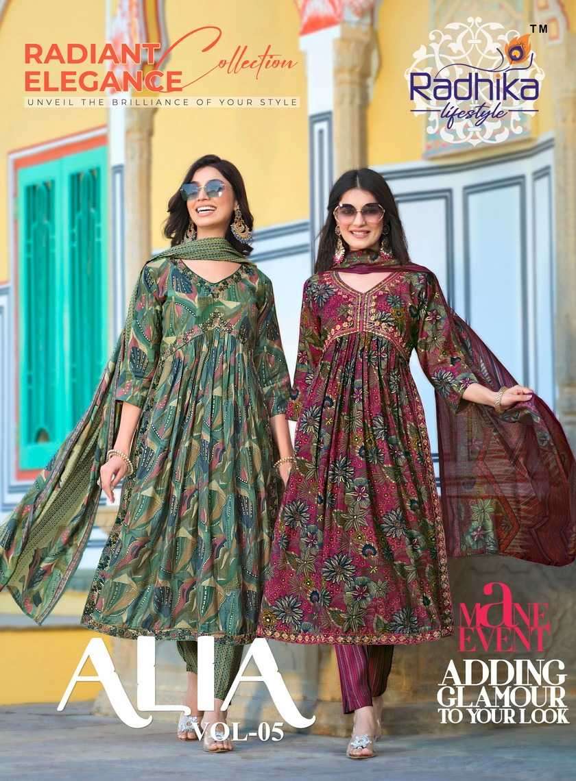 radhika alia vol 5 series 5001-5006 pure modal muslin suit 