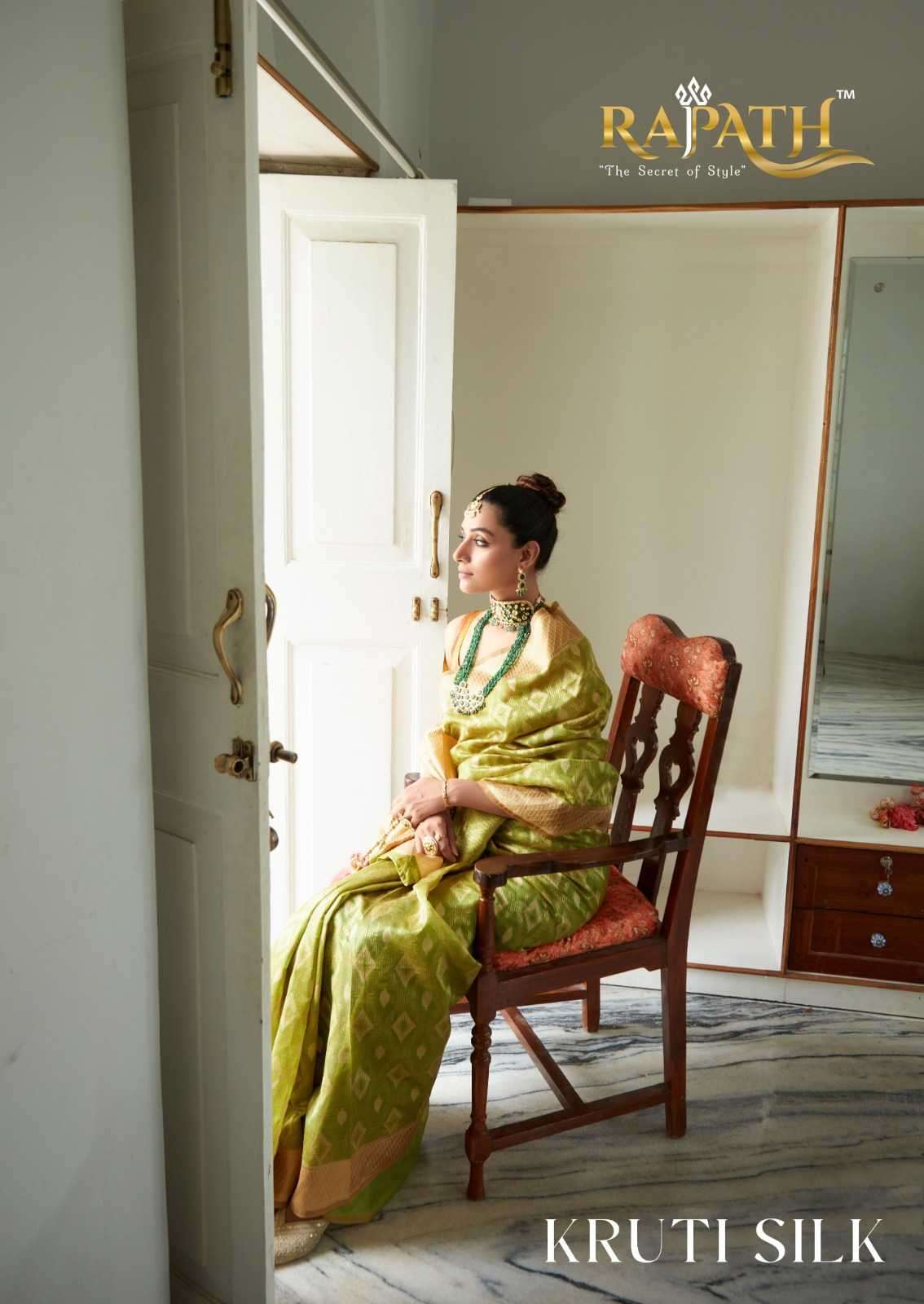 rajpath kruti silk series 140001-140006 organza silk saree