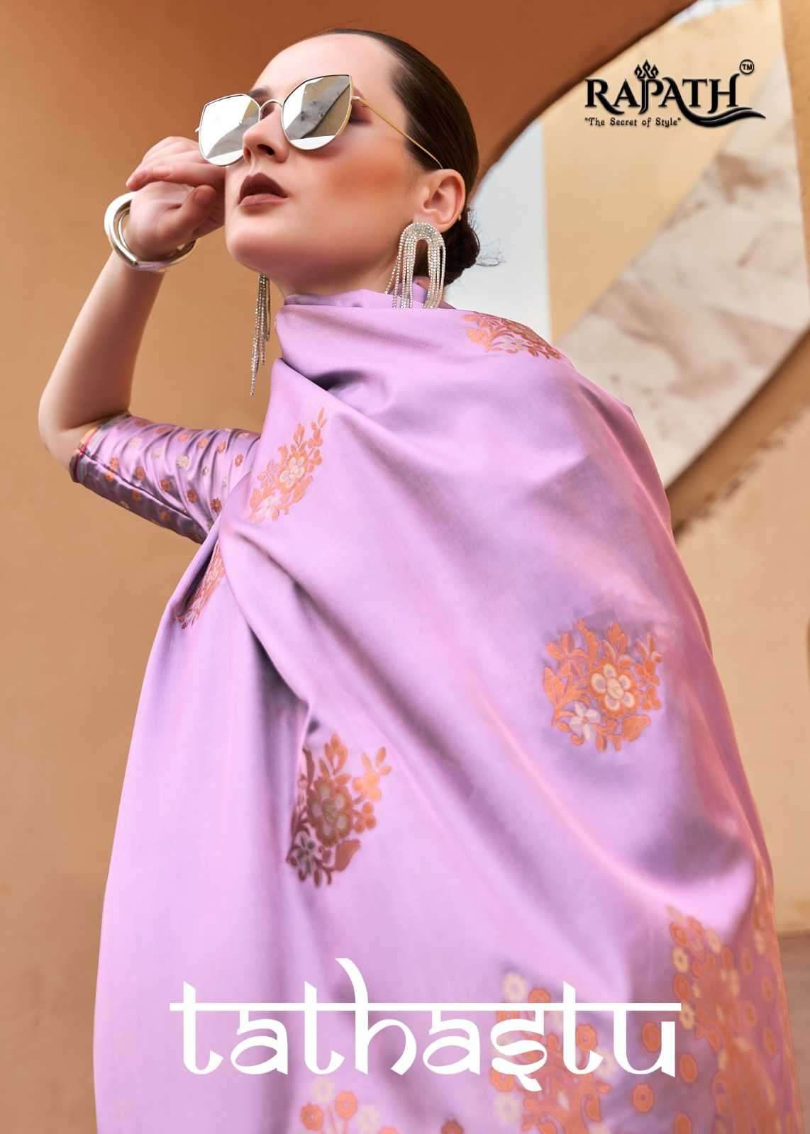 rajpath tathastu series 171001-171006 pure satin saree
