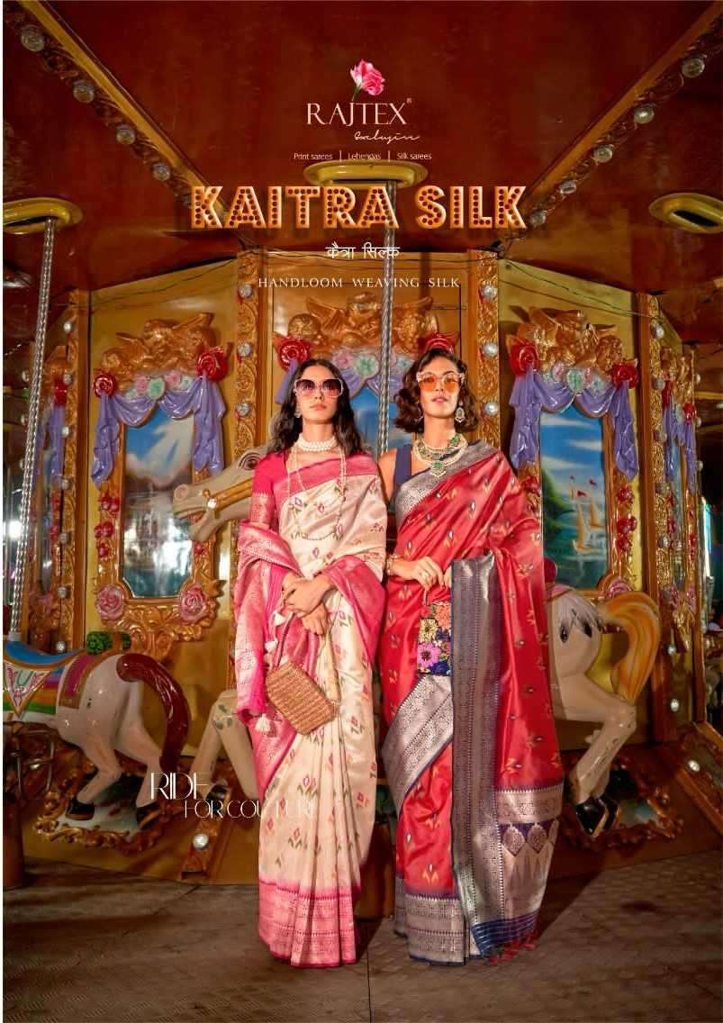 rajtex kaitra silk series 36001-36006 handloom weaving silk saree