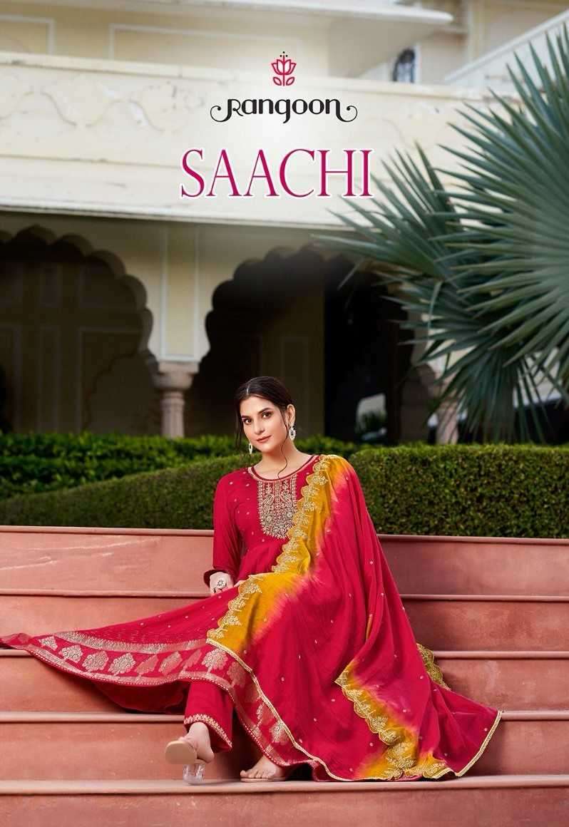 rangoon saachi series 4881-4884 Viscose Jecard suit