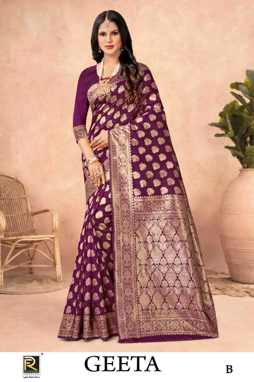 ranjna saree geeta banarasi silk saree