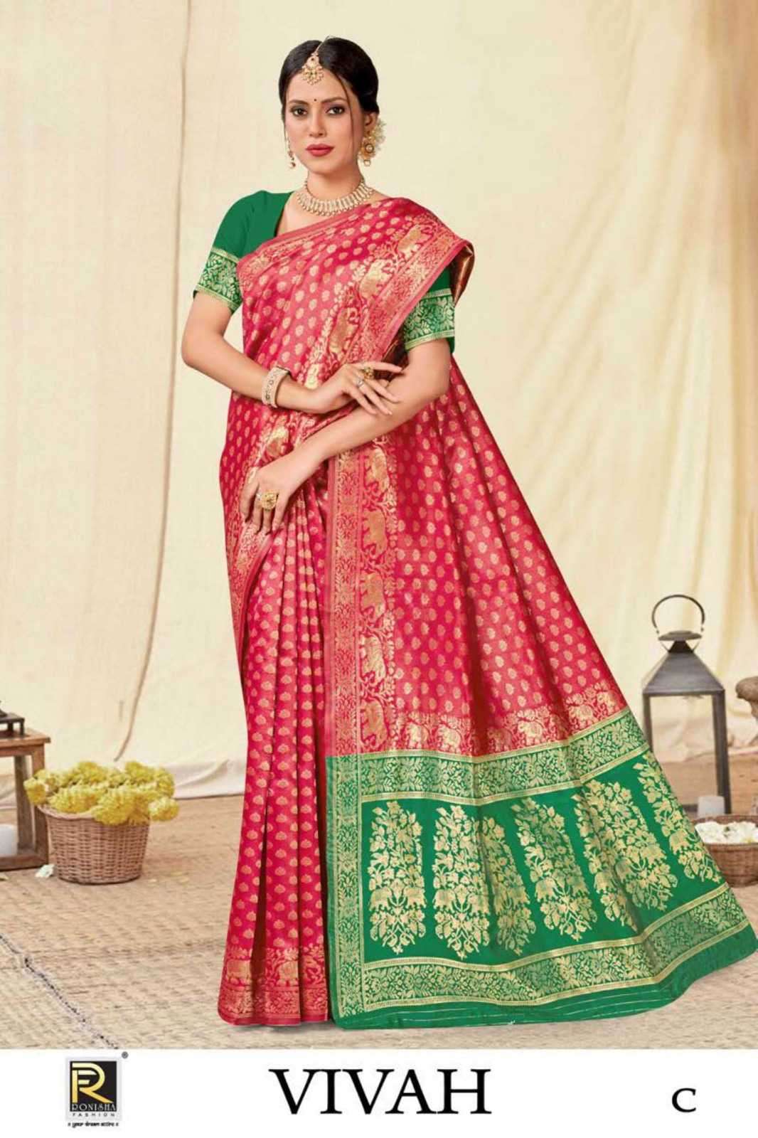 ranjna saree vivah banarasi silk saree