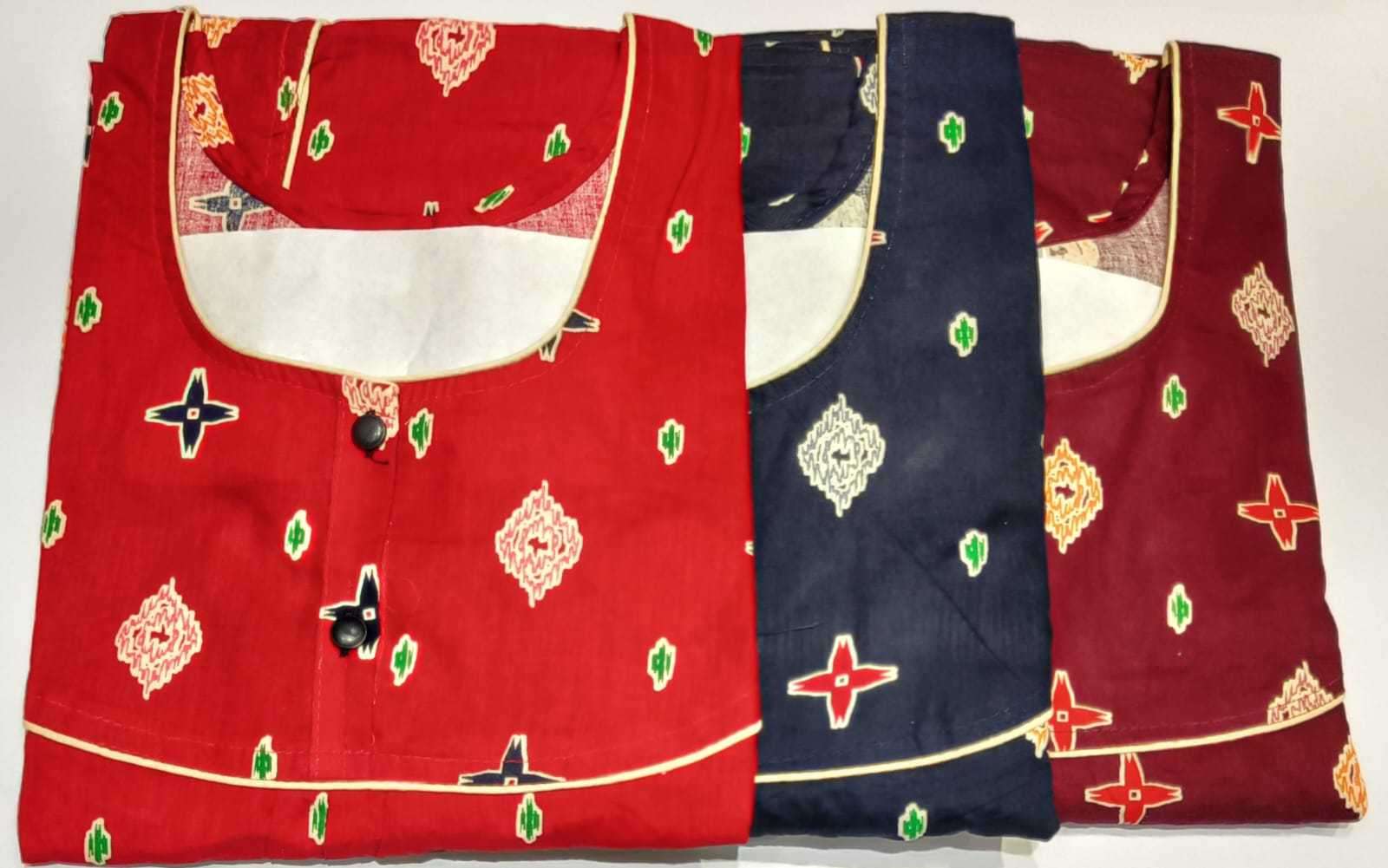 ruchee fashion cotton gurjari megya fancy ladies night gown