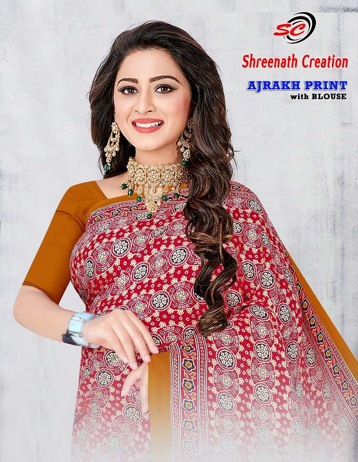 SC Ajarakh Print Vol-1 pure cotton printed saree