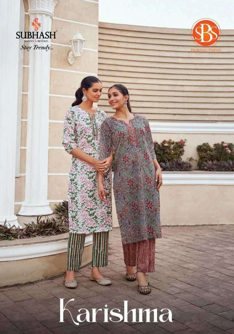 subhash sarees karishma series 4541-4546 cotton kurti 
