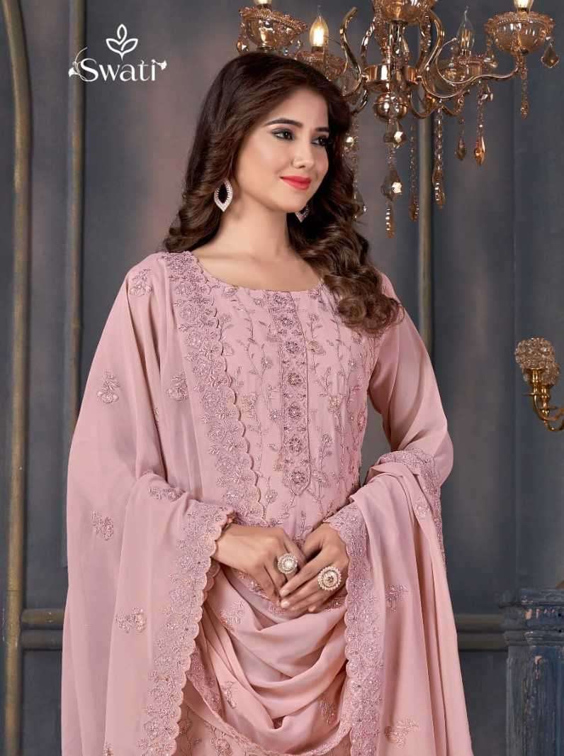 swagat swati series 2006-2010 georgette embroidery suit 
