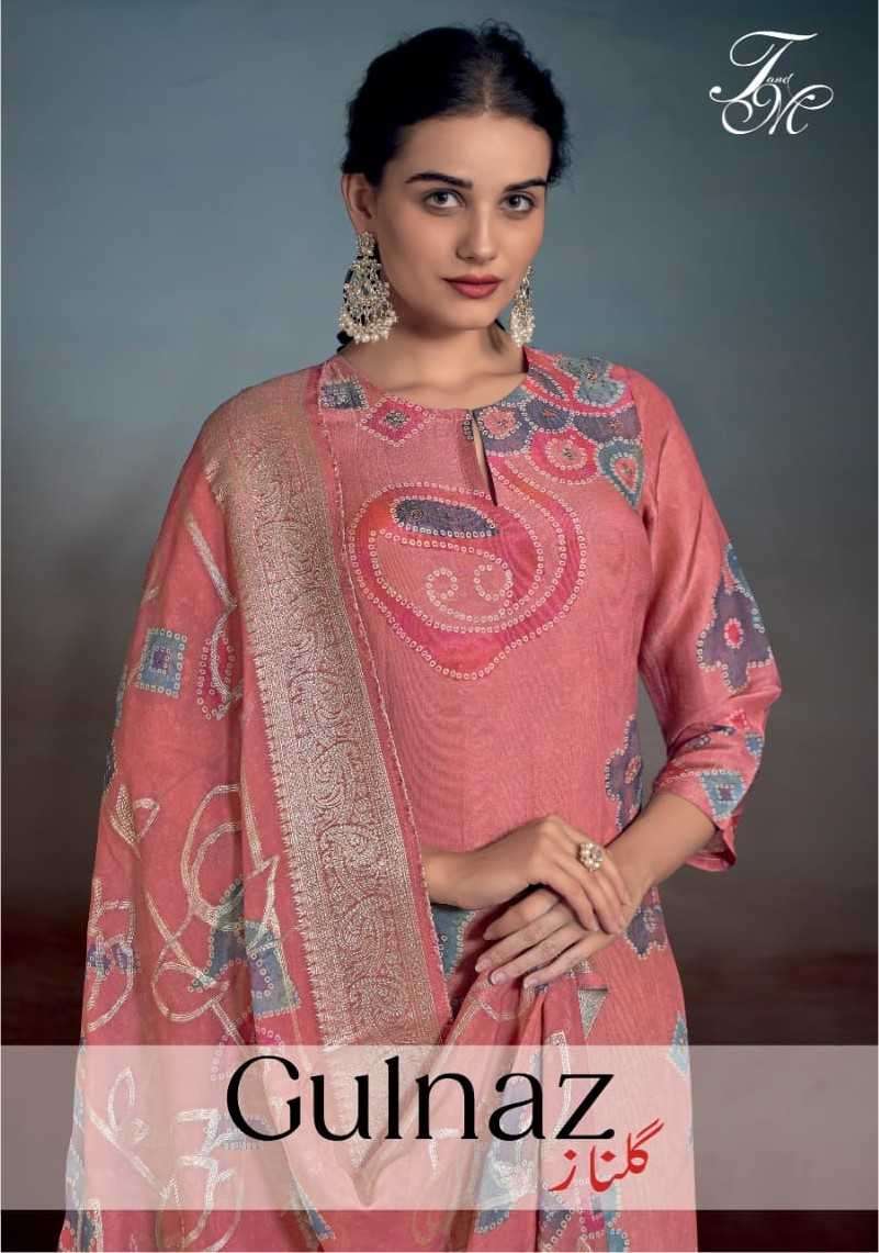 t&m gulnaz g4 1ab viscose linen digital print suit 