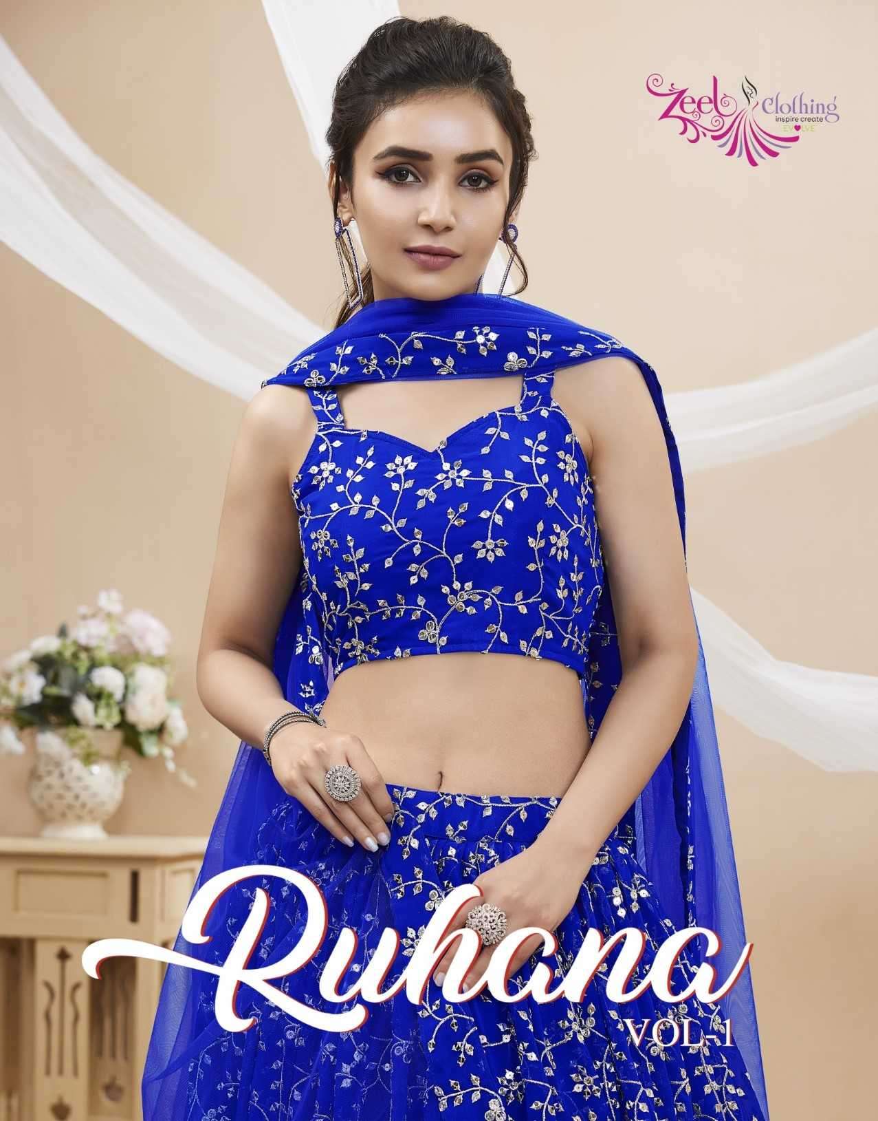 zeel ruhana vol 1 series 401-406 georgette lehenga