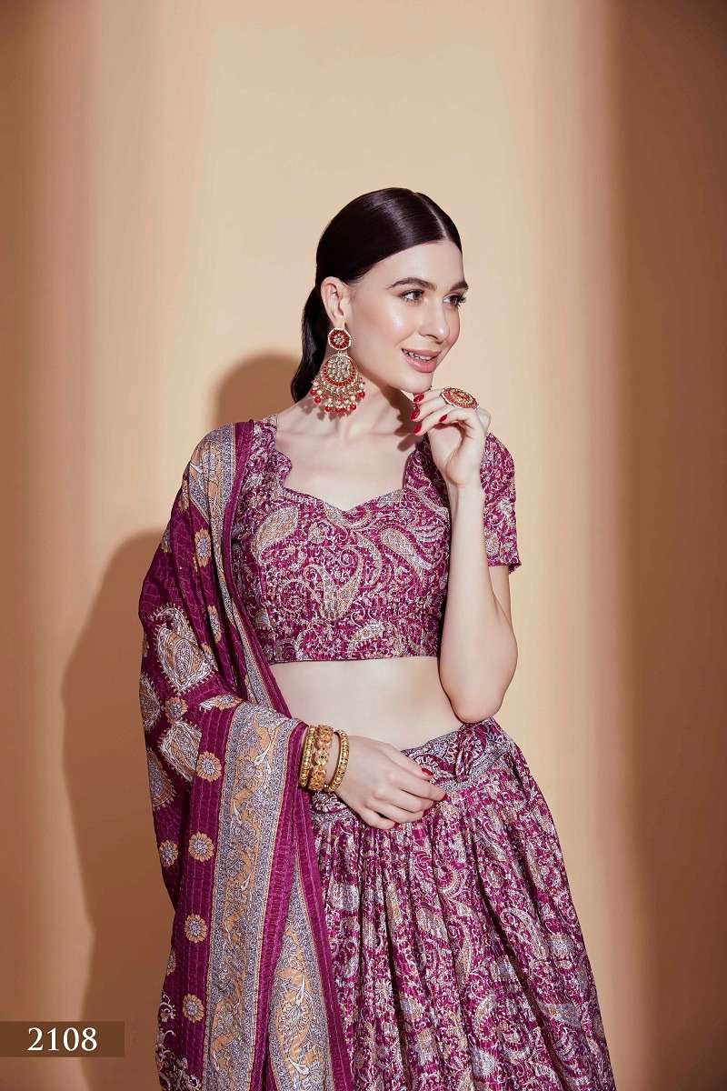 aawiya aamora vol 1 designer chinon lehenga