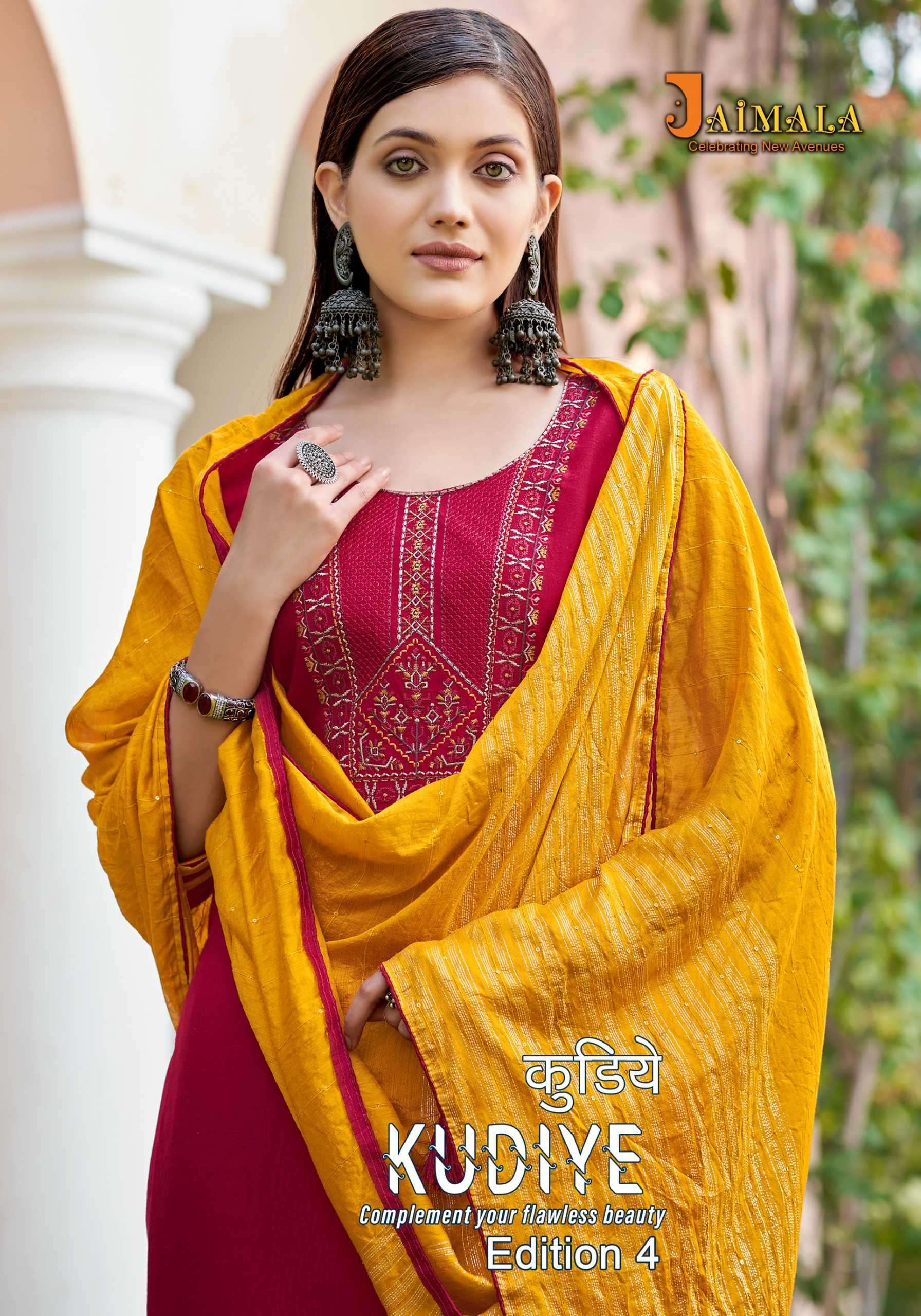 alok suit kudiye vol 4 series 1139001-1139006 Pure reyon Slub suit
