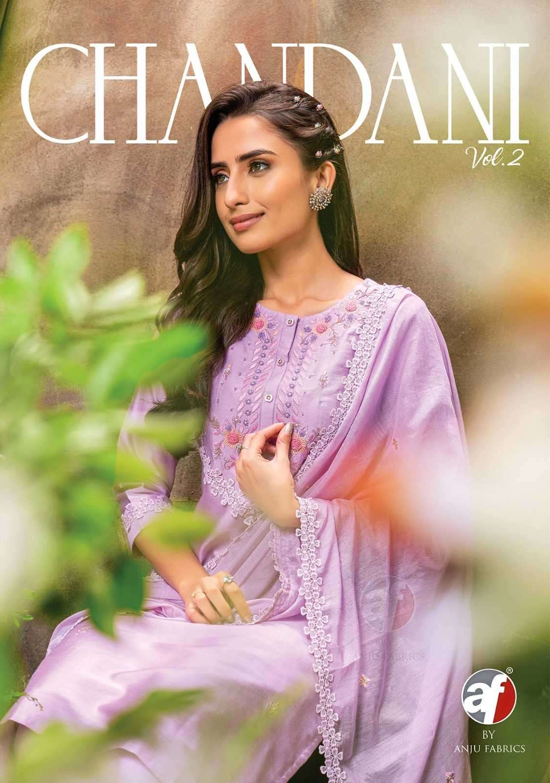 anju fab chandani vol 2 series 3171-3176 viscose nylon suit 
