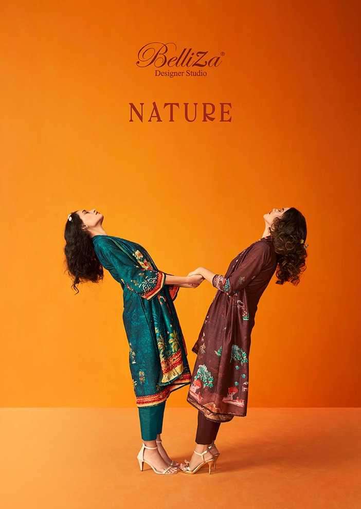 belliza nature series 600001-600008 Muslin with Exclusive Digital Print suit