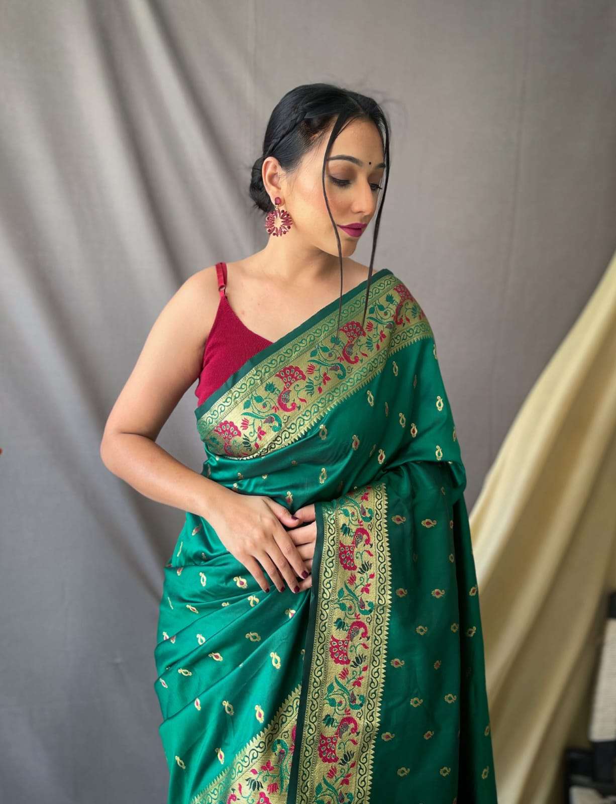 Bt-53 paithani vol 1 desinger pure paithani silk saree