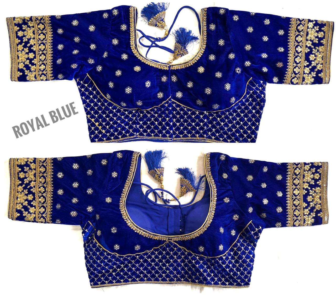btm velvet-07 Blouse has 9000 velvate material 