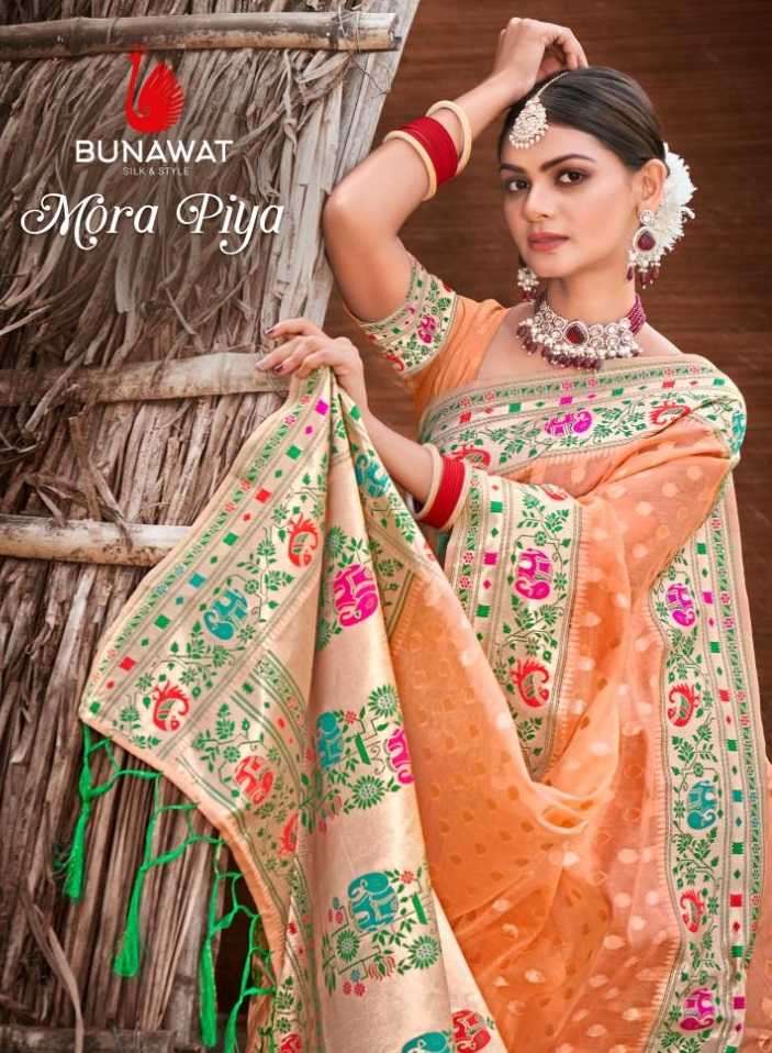 bunawat mora series 1001-1006 Paithani Silk saree