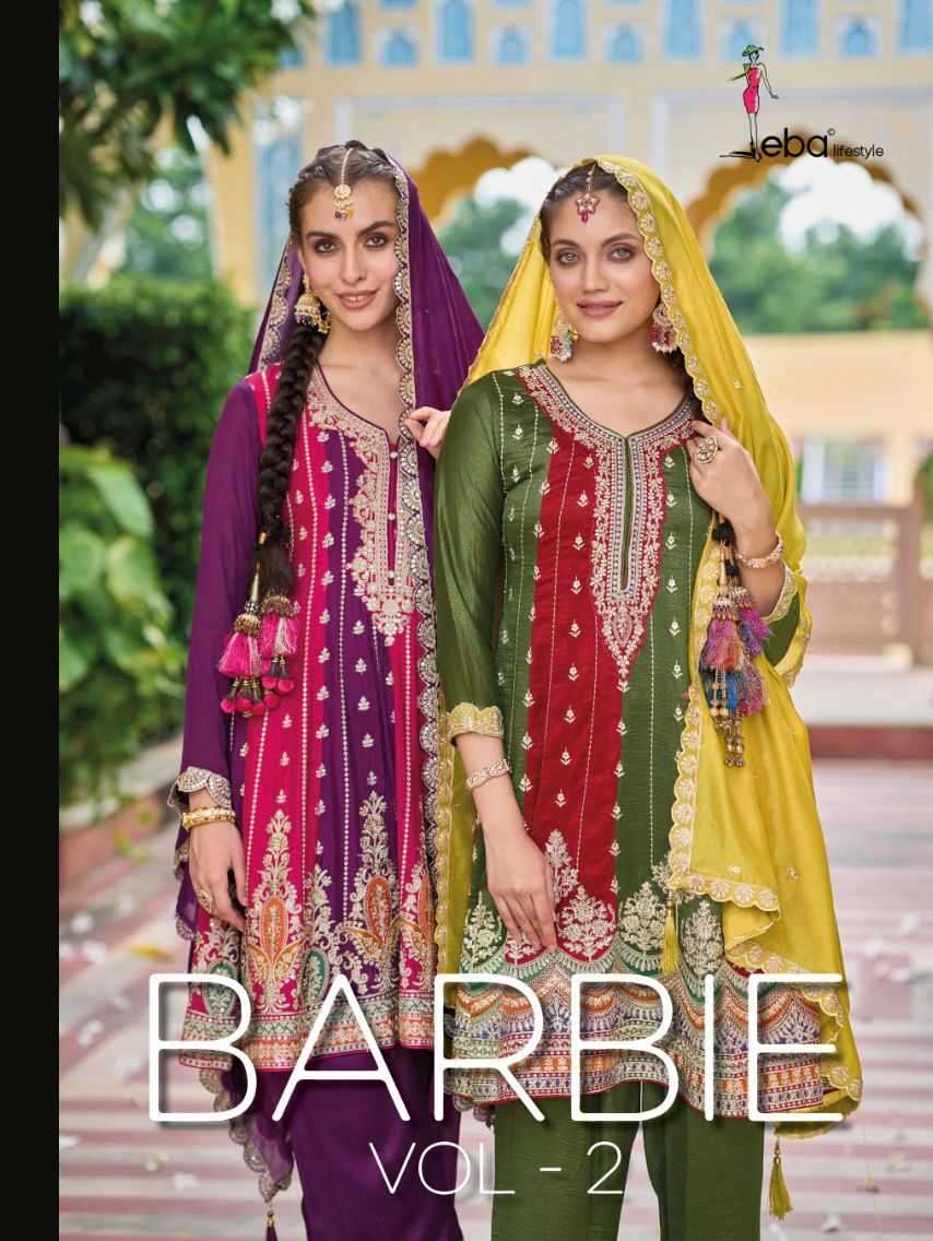 eba barbie vol 2 series 1659-1660  premium silk readymade suit 