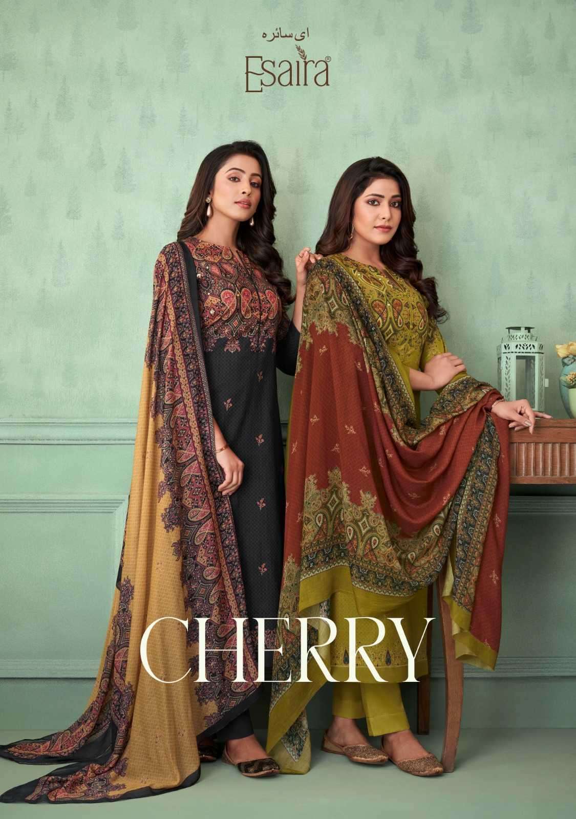 esta esaira cherry series 1001-1010 cotton digital print suit