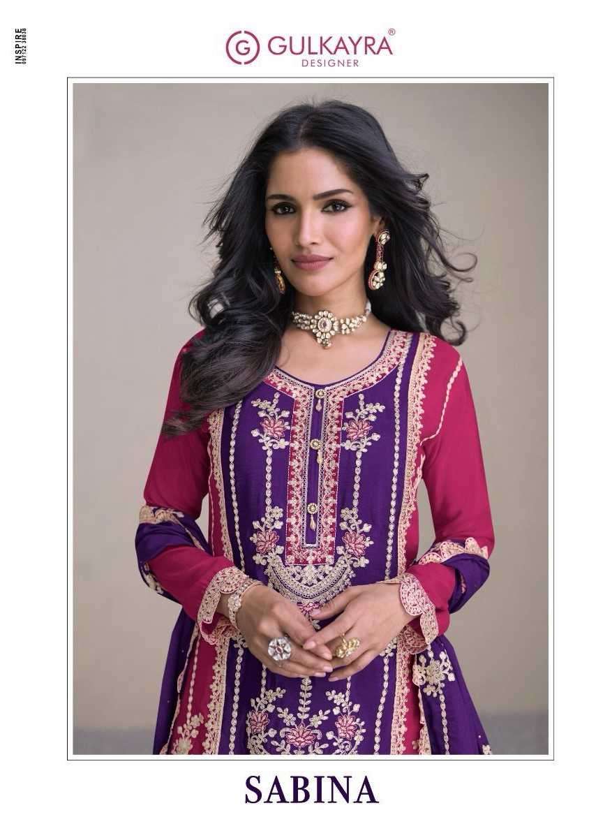 gulkayra sabina 7444 abc Real Chinon readymade suit 