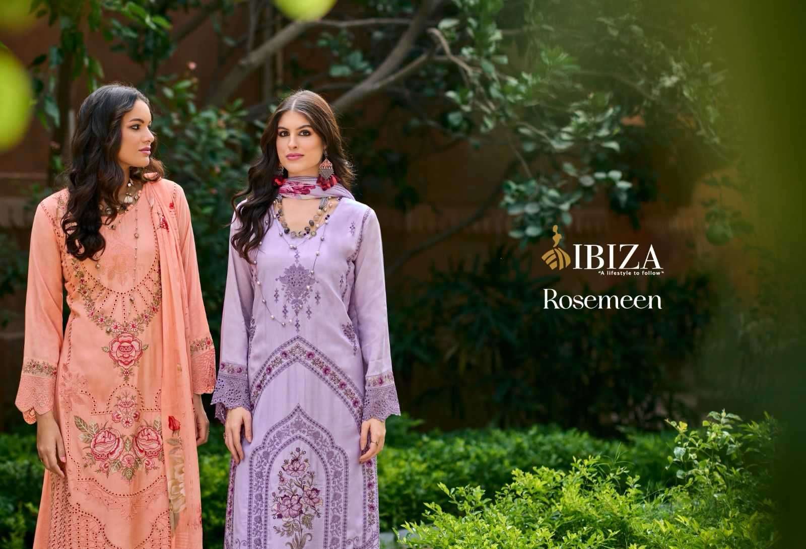 ibiza lifestyle rosemeen series 10588-10595 pure muslin suit