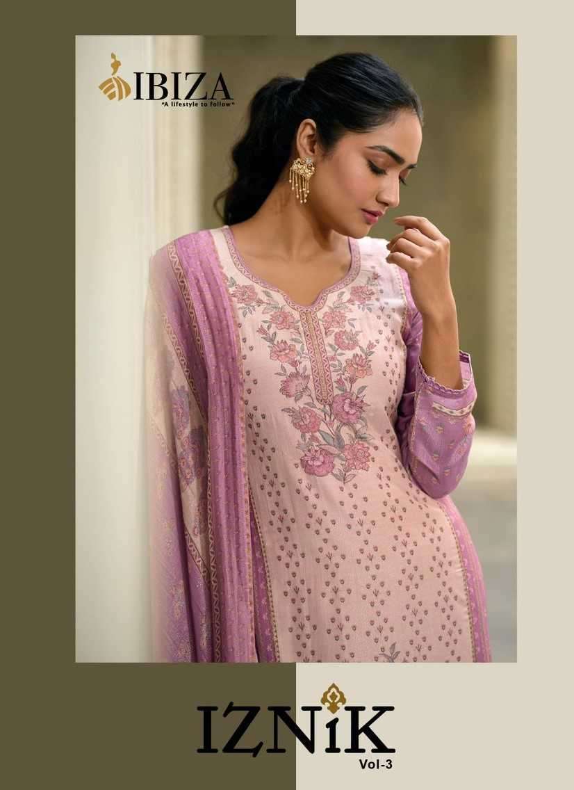 ibiza suit iznik vol 3 series 10691-10697 pure simar muslin suit 