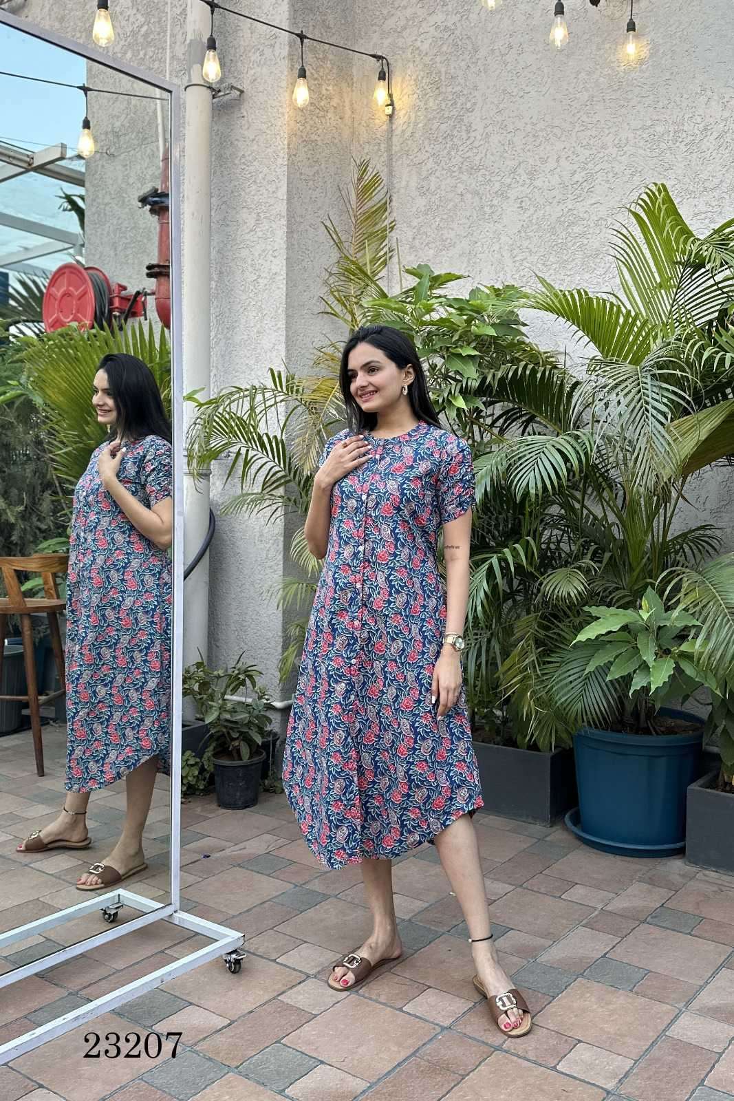 indira apparel 23207 Cambric Cotton Frock Patten kurti