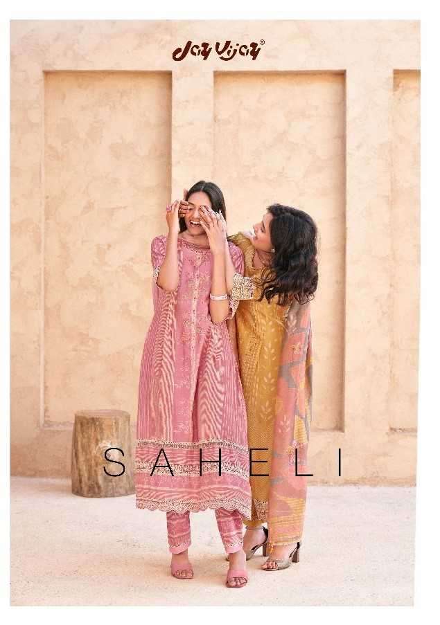 jayvijay saheli series 8910-8915 pure muslin suit 