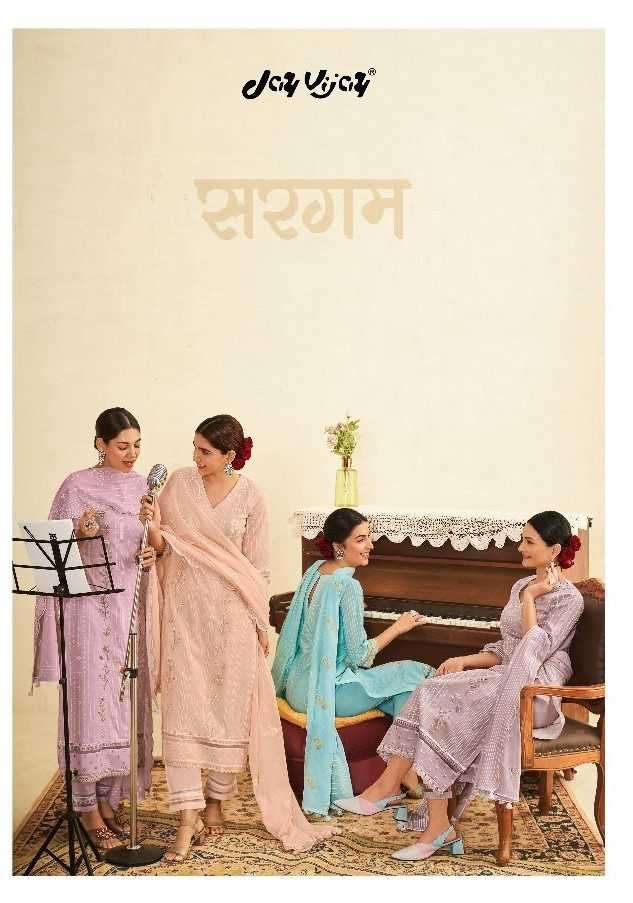jayvijay sargam series 8851-8856 pure cotton khadi suit 