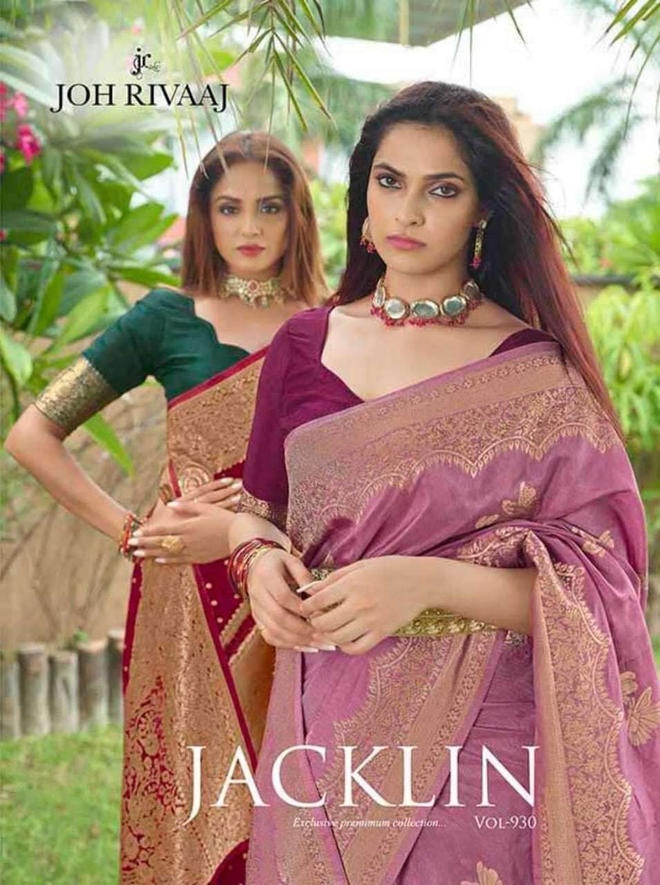 joh rivaaj jacklin vol 930 series 93001-93009 fancy saree