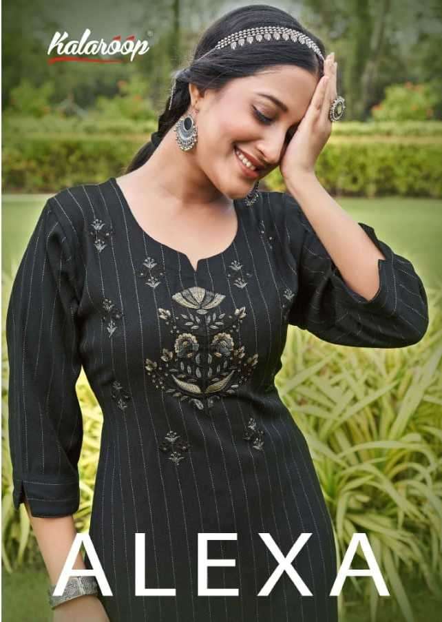 kalaroop kajree alexa series 13416-13421 Fancy Riyon kurti