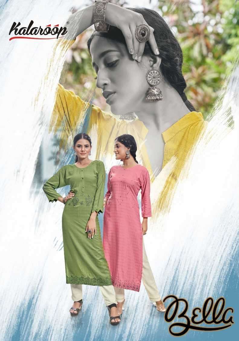 kalaroop kajree bella series 13422-13427 Fancy Reyon kurti