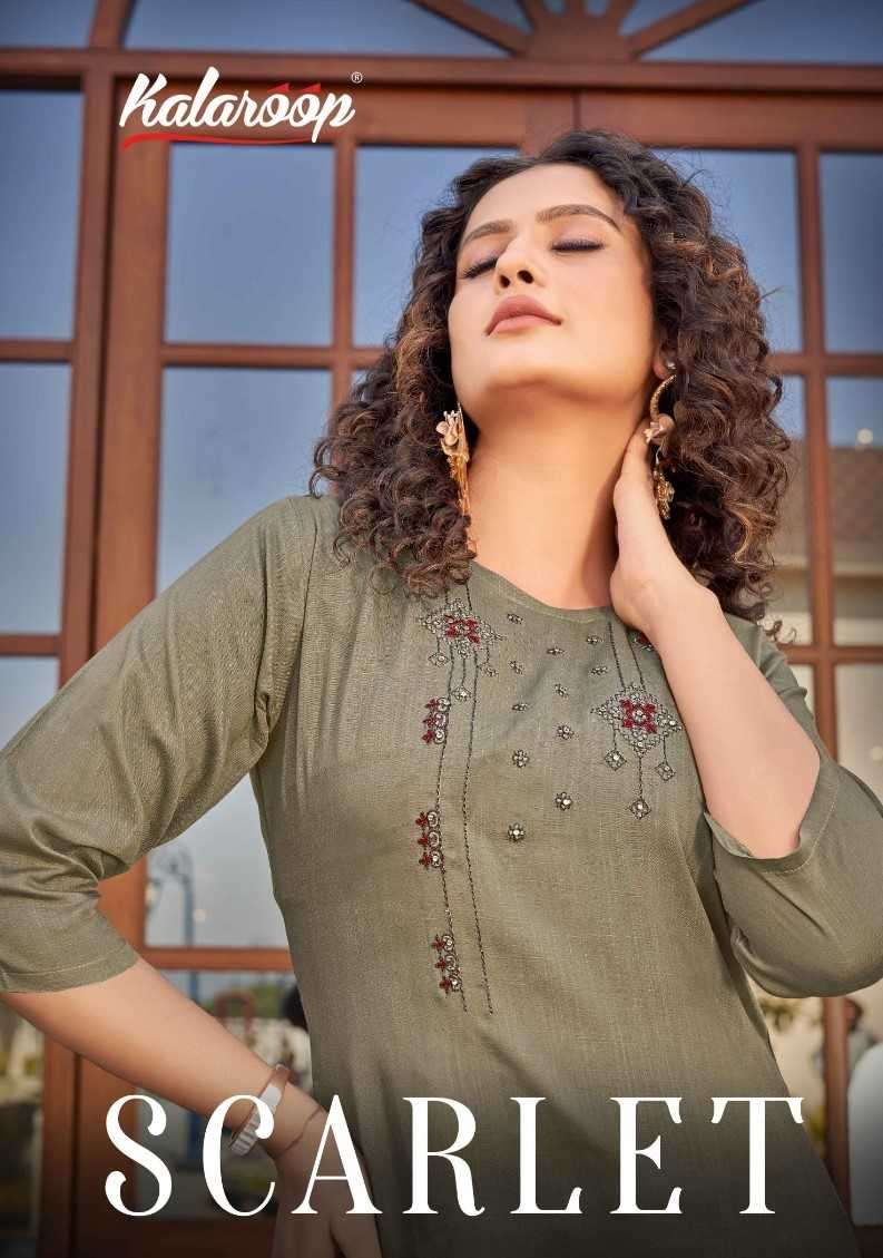 kalaroop kajree scarlet series 13682-13687 Heavy Rayon kurti