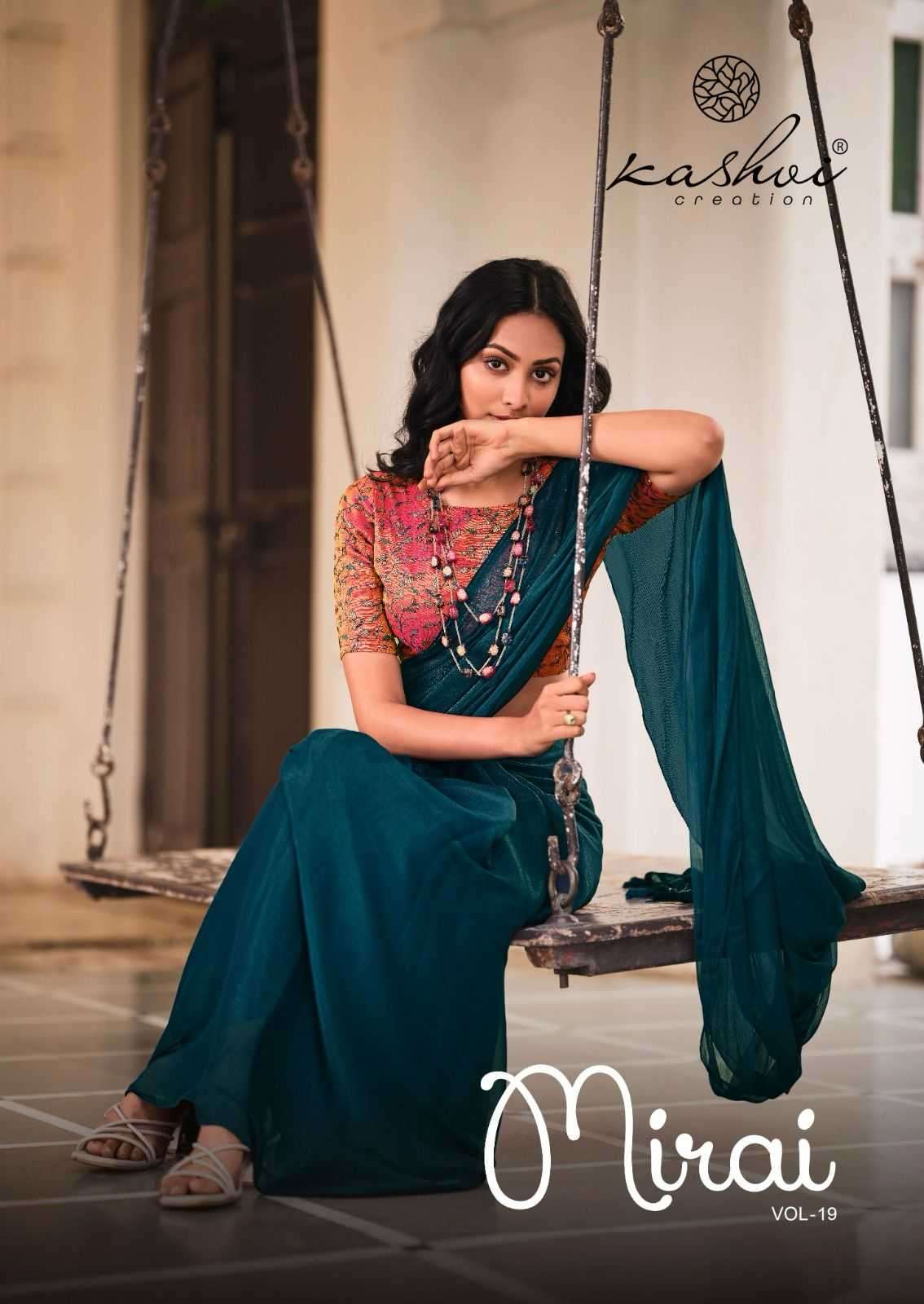 kashvi mirai vol 19 series 1001-1008 fancy silk saree