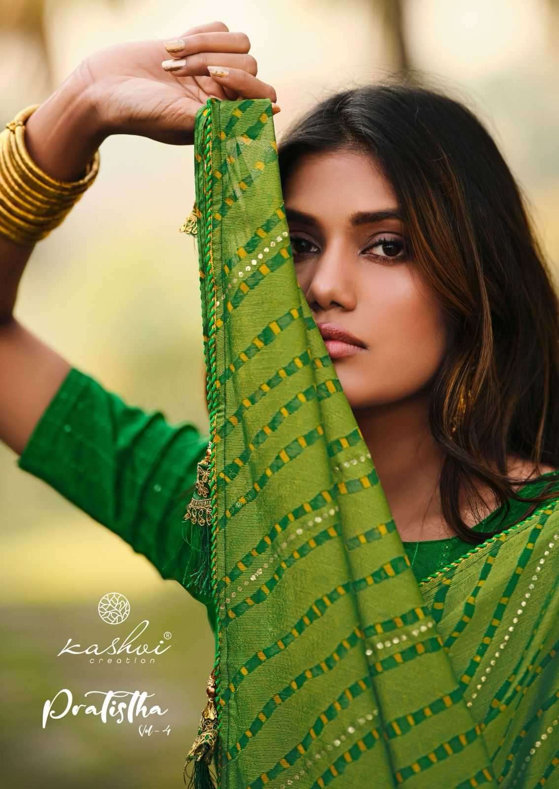 kashvi pratistha vol 4 series 1001-1008 brasso saree