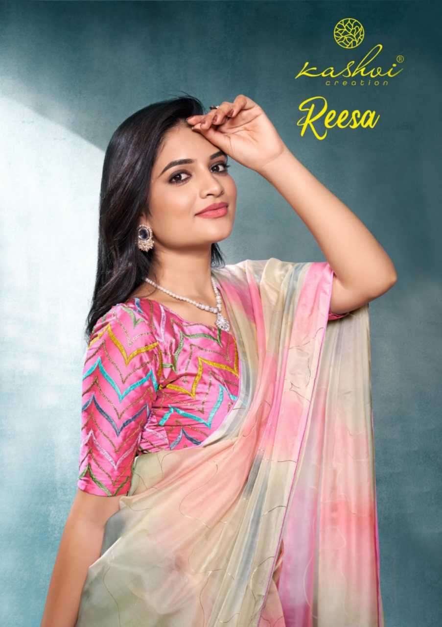 kashvi reesa series 1001-1008 organza saree