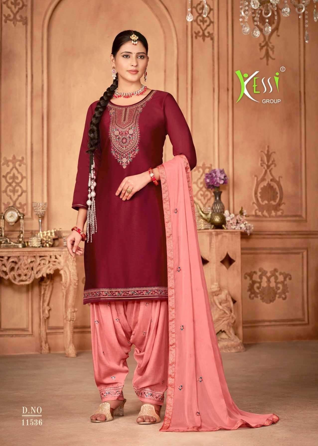 kessi patiala vol 96 series 11531-11536 pure jam cotton suit