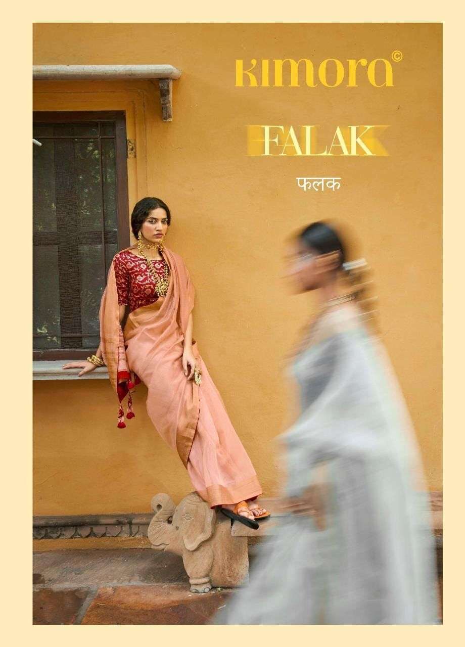Kimora falak designer tissue organza saree