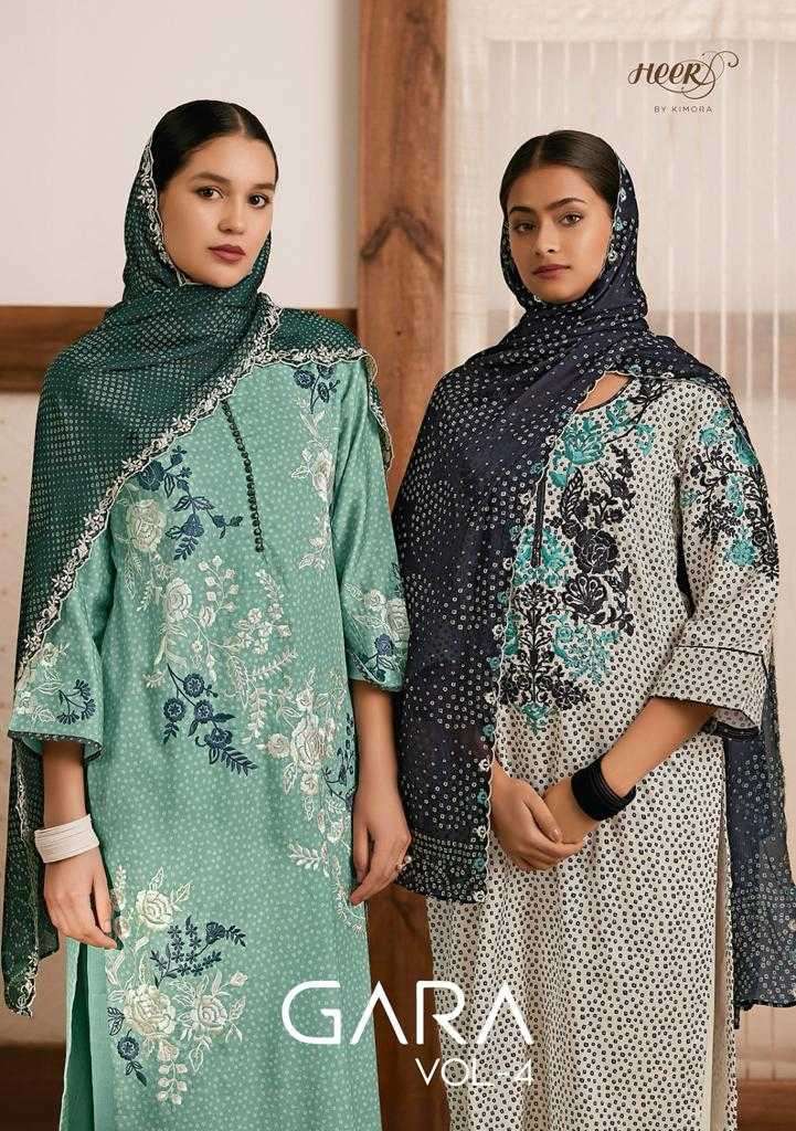 kimora heer gara vol 4 series 9121-9128 pure muslin suit 