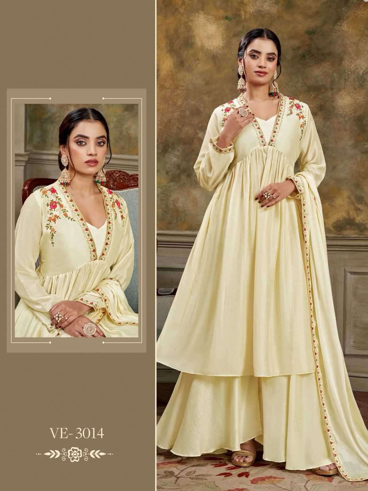 ladies flavour ve series 3011-3014 vichitra readymade suit