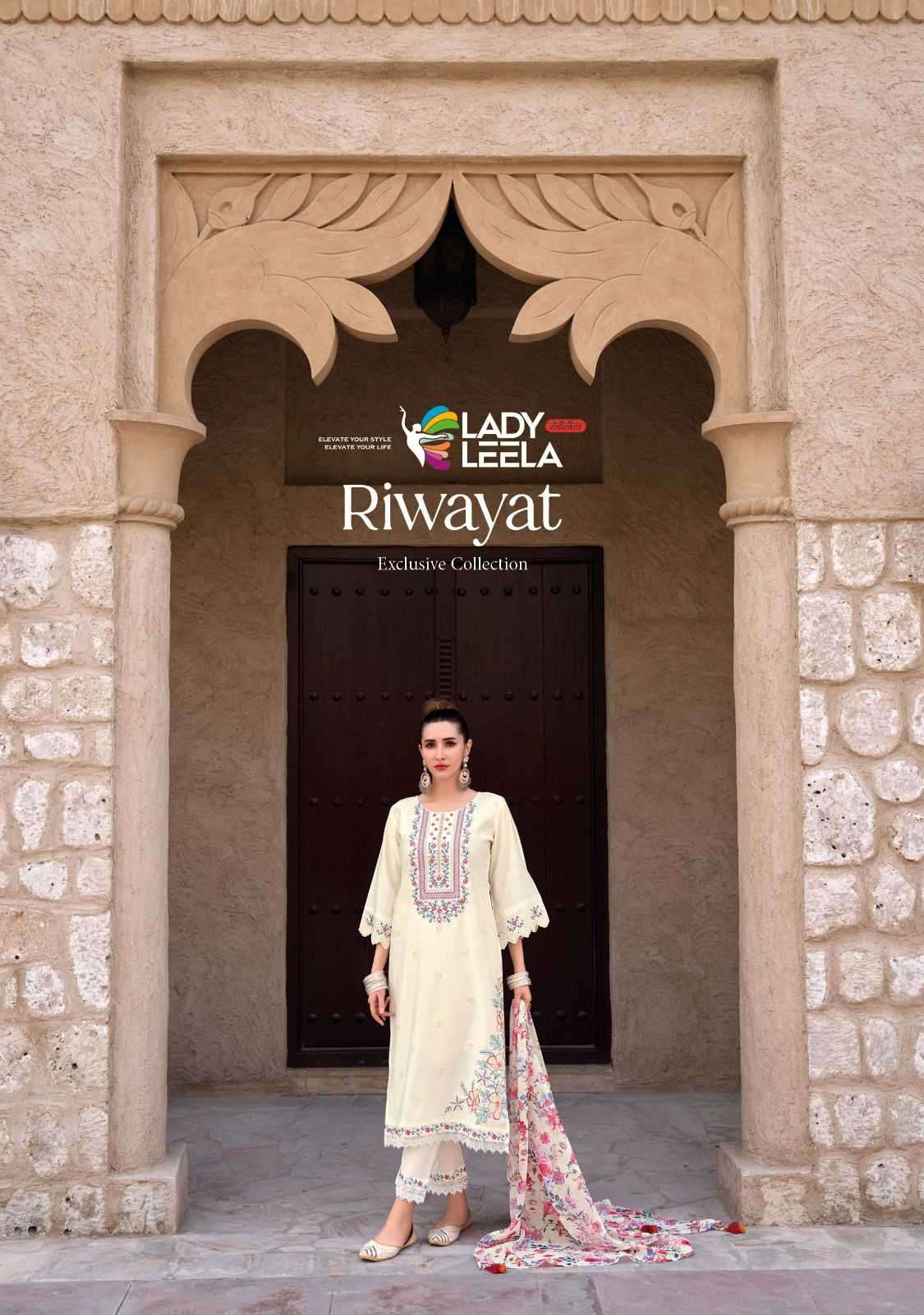 lady leela riwayat series 1191-1196 Heavy Handwork readymade suit