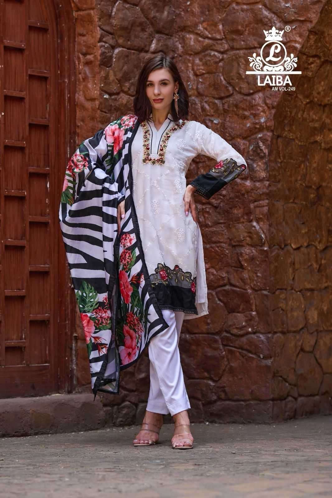 laiba am 249 Pure Viscose with crepe inner suit