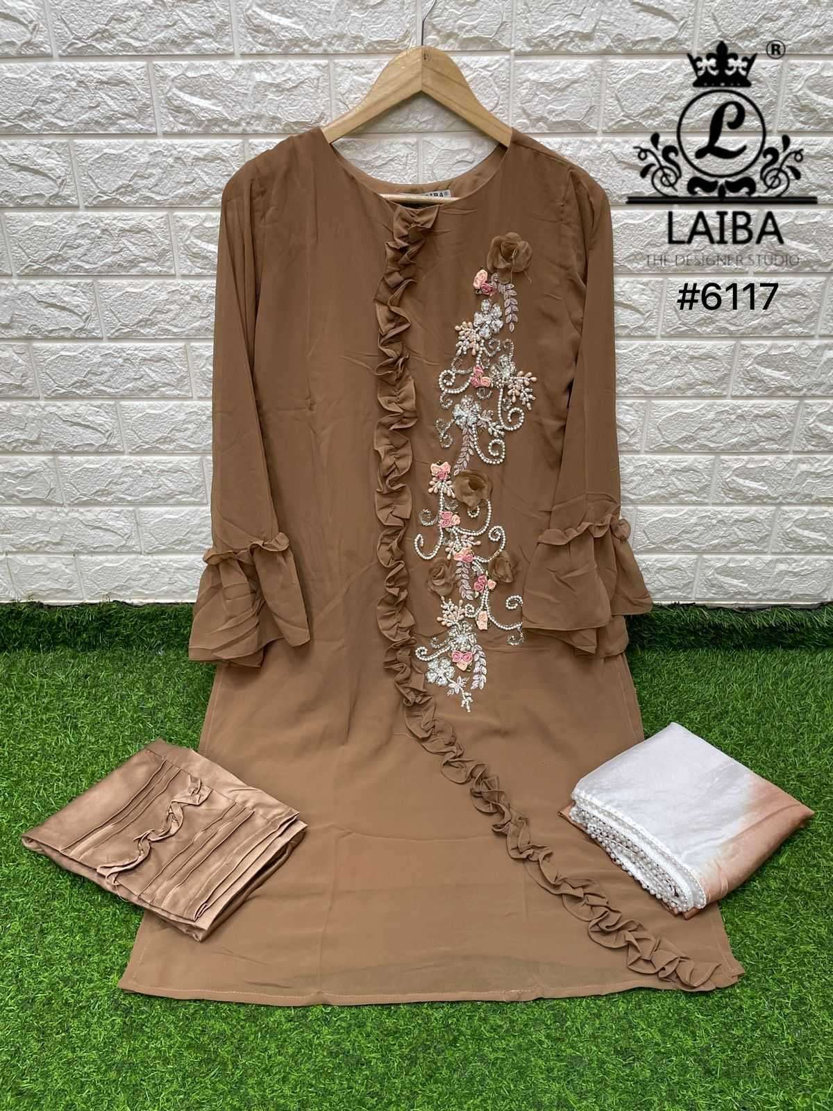 laiba designer 6117 Pure georgette readymade suit