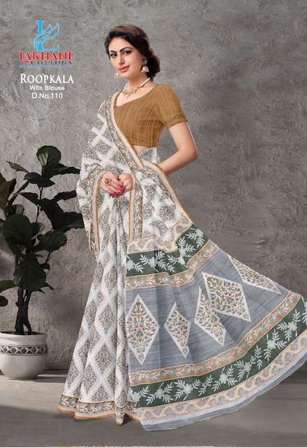 Lakhani Roopkala series 111-120 Heavy Cotton saree