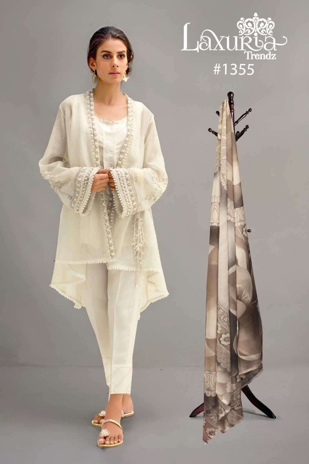 laxuria 1355 Fox Georgette Tunic Embroidery 