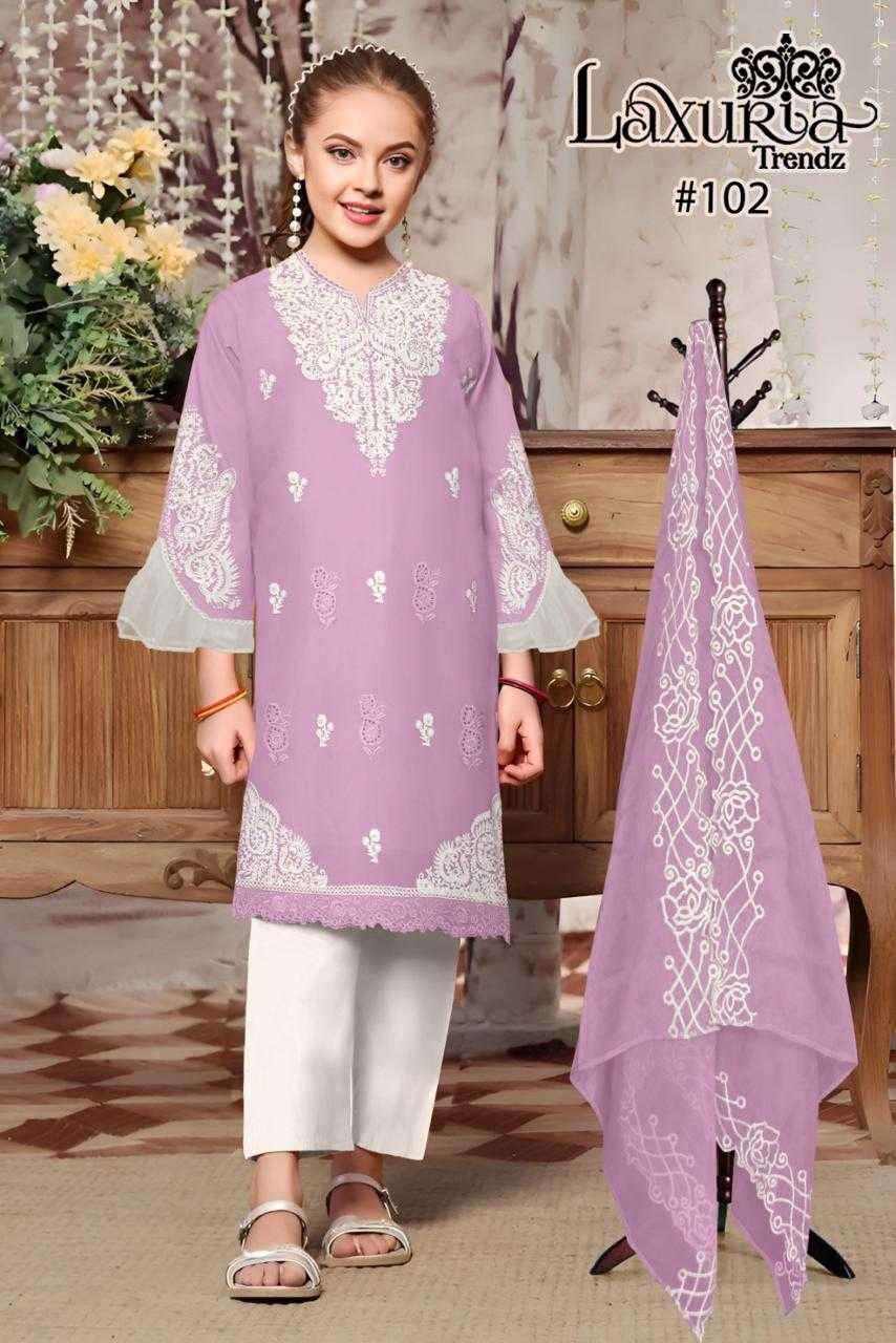 laxuria lt 102 Fox Georgette Tunic Heavy Embroidery 
