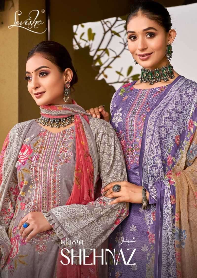 levisha shehnaz series 1001-1004 Camric Cotton suit