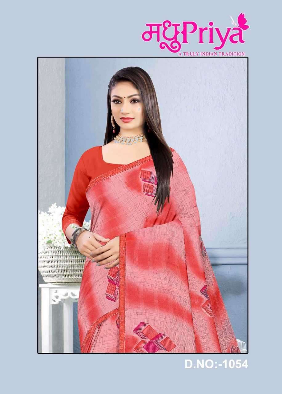 madhupriya kulfi 1054 60 gram chiffon saree