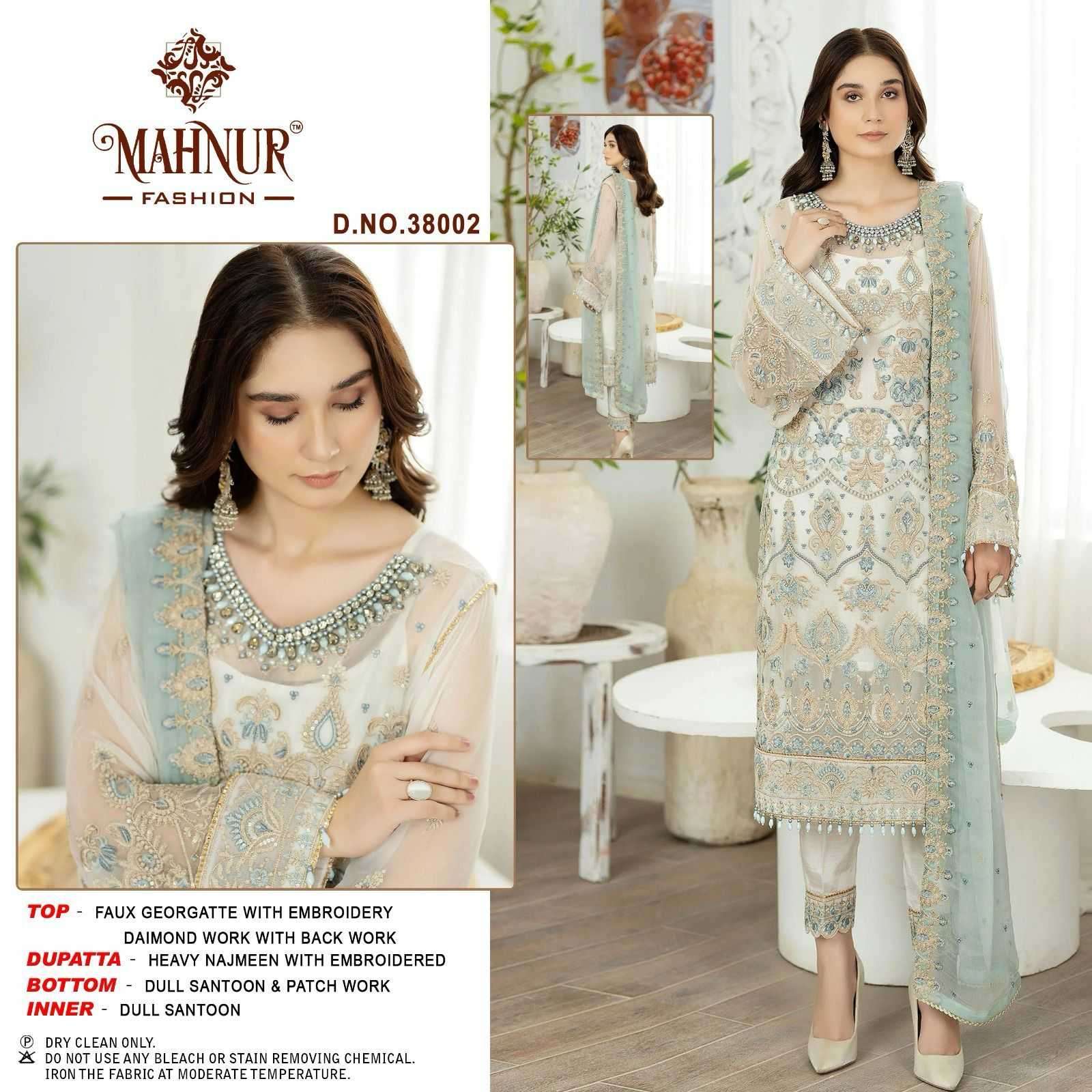 mahnur vol 38 series 38001-38003 heavy georgette suit 