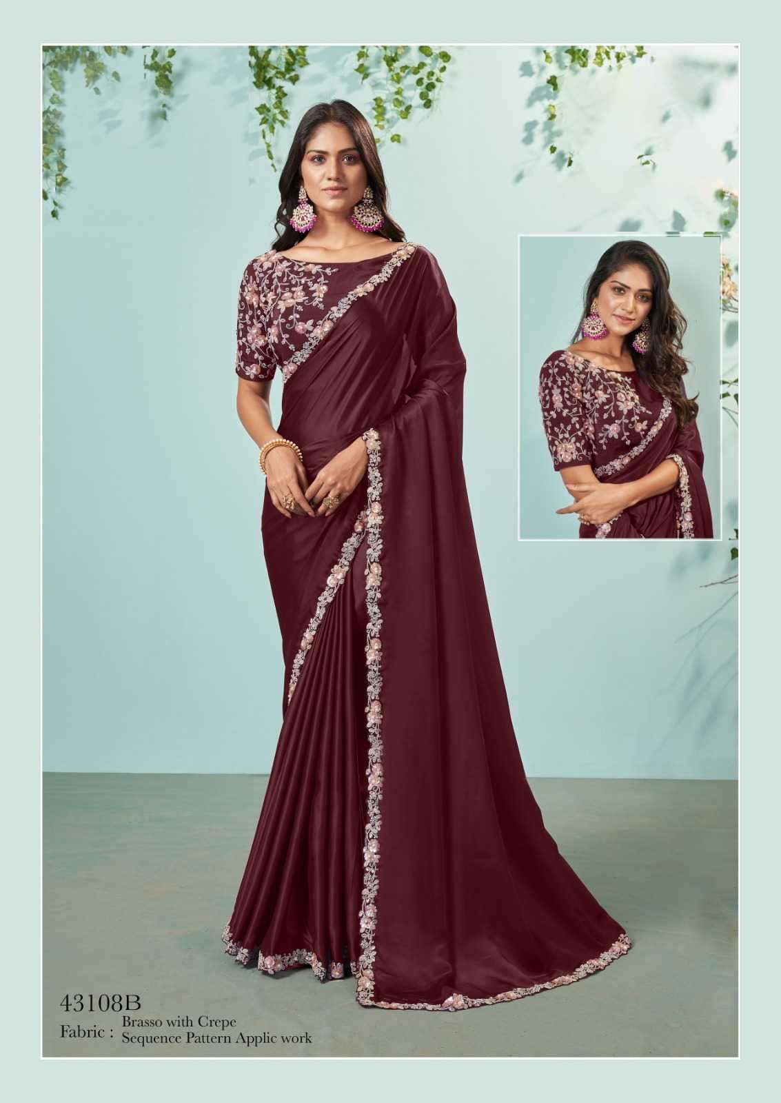 mahotsav norita ikshita 43100 series organza silk crape saree