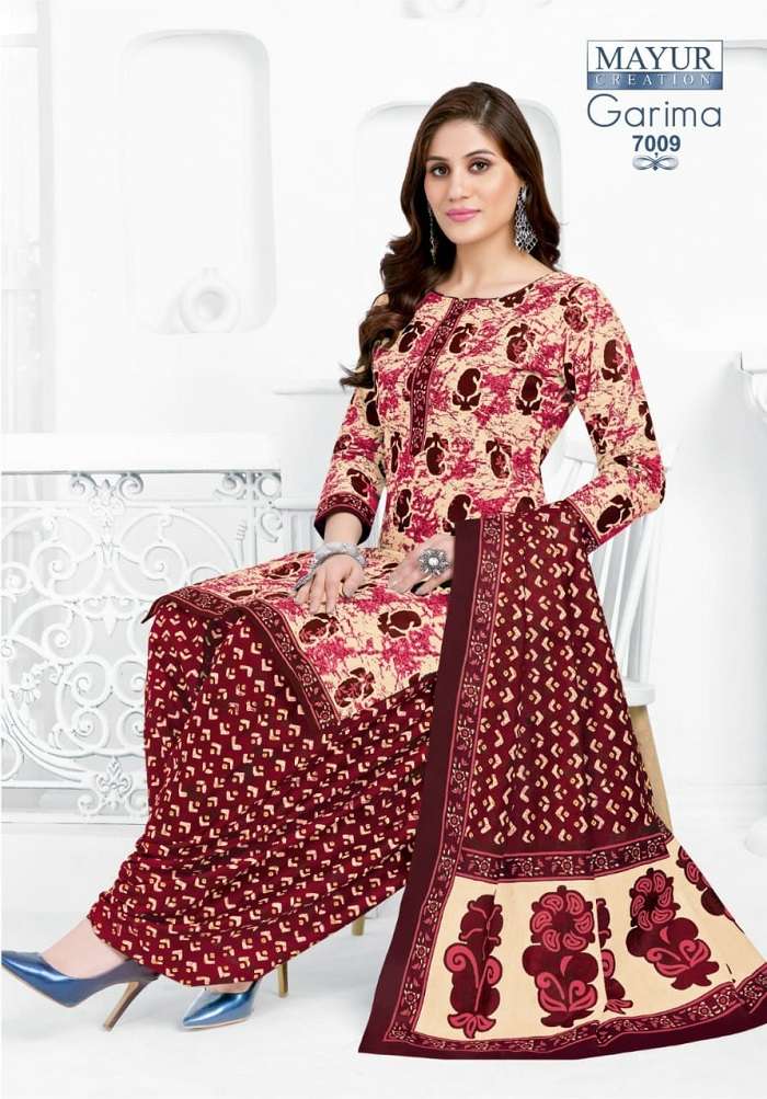 Mayur Garima Vol-7 series 7001-7010 pure cotton suit 